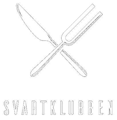 Svartklubben logotyp, två bestick i kors